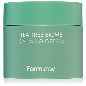 Farmstay Tea Tree Biome crema calmanta cu extract din arbore de ceai
