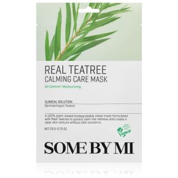 Some By Mi Clinical Solution Teatree Calming Care Mask mască textilă calmantă pentru ten acneic