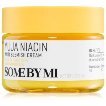 Some By Mi Yuja Niacin Anti Blemish cremă de față, pentru hidratare și iluminare pentru piele cu hiperpigmentare
