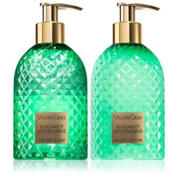 Vivian Gray Gemstone Bergamot & Lemongras set cadou de maini
