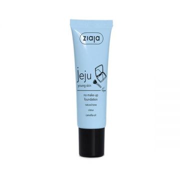 Crema Nuantatoare Ton Natural - Ziaja Jeju Blue Young Skin No Make-Up Foundation Natural Tone, 30 ml Crema Nuantatoare Ton Natural - Ziaja Jeju Blue Young Skin No Make-Up Foundation Natural Tone, 30 ml