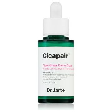Dr. Jart+ Cicapair™ Tiger Grass Camo Drops SPF 35 Fluid nuantator cu textura usoara