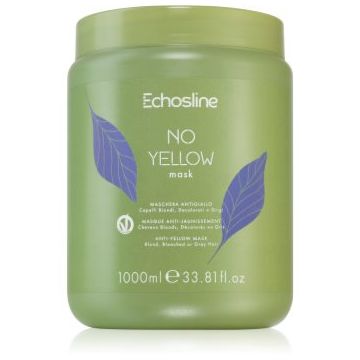 Echosline No Yellow Mask Masca de par neutralizeaza tonurile de galben