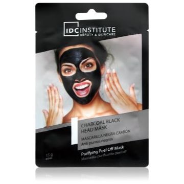 IDC Institute Charcoal Blackhead Mask mască exfoliantă împotriva punctelor negre, cu cărbune activ