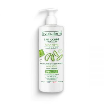 Lapte de corp hidratant Aloe Vera, 500ml, Evoluderm