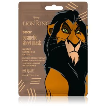 Mad Beauty Lion King Scar mască textilă hidratantă
