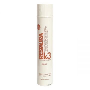 Masca Nutritiva Fara Clatire - HairConcept Restaura K3 Nourishing Leave-In Hair Mask, 200 ml