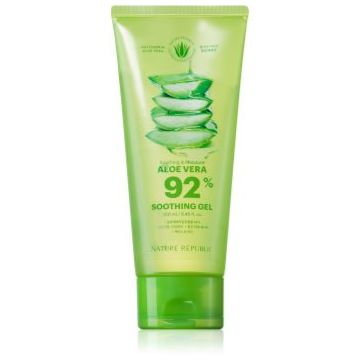 NATURE REPUBLIC Soothing & Moisture Aloe Vera 92% Soothing Gel gel calmant si hidratant pentru piele sensibila
