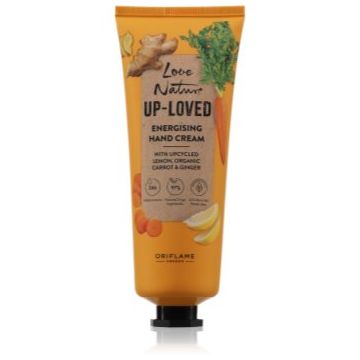 Oriflame Love Nature Up-Loved Upcycled Lemon & Organic Carrot & Ginger crema de maini hidratanta