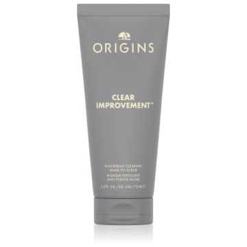 Origins Clear Improvement® Blackhead Clearing Mask-To-Scrub mască pentru curățarea porilor, împotriva punctelor negre