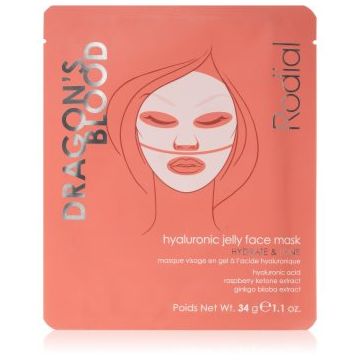Rodial Dragon's Blood Hyaluronic Jelly Face Mask mască intensă cu hidrogel cu acid hialuronic