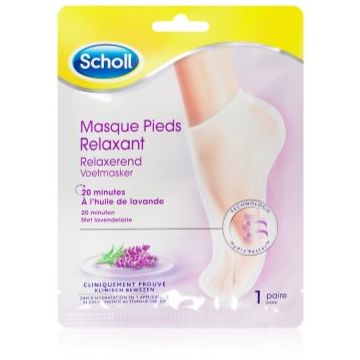 Scholl Expert Care masca regeneratoare pentru picioare sub formă de șosete cu esente de lavanda