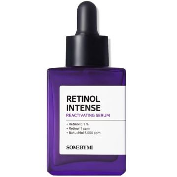 Serum cu actiune intensiva anti-imbatranire si 3 tipuri de retinol Retinol Intense, 30ml, Some By Mi