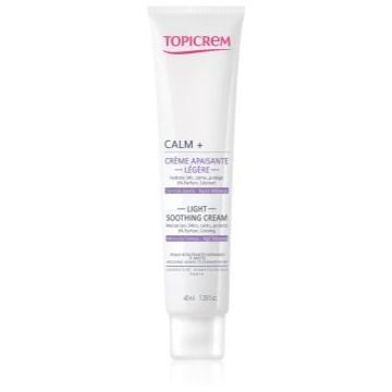 Topicrem UH FACE CALM+ Light Soothing Cream crema calmanta impotriva luminii pentru piele normală și mixtă
