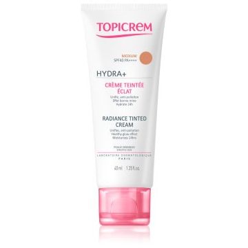 Topicrem UH FACE HYDRA+ Radiance Tinted Cream cremă hidratantă nuanțatoare SPF 40