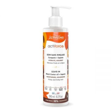 Tratament Leave-In Reparator cu Ulei de Ricin Negru pentru Par Fragil - Activilong Actiforce Leave-In, 240 ml Tratament Leave-In Reparator cu Ulei de Ricin Negru pentru Par Fragil - Activilong Actiforce Leave-In, 240 ml