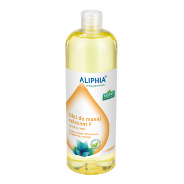 Ulei de masaj relaxant F cu miros de tei, 1000ml, Aliphia