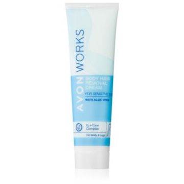 Avon Works Aloe Vera crema depilatoare pentru piele sensibila