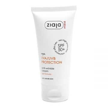 Crema Antirid cu SPF 50+ - Ziaja Med Anti-Wrinkle Cream UVA/UVB Protection, 50 ml