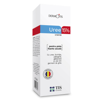 Crema cu Uree 15% DermoTis, 50 ml, Tis Farmaceutic