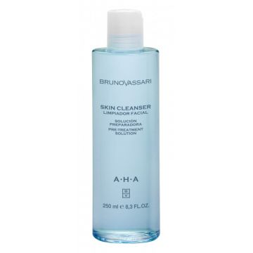 Lotiune Faciala de Curatare cu Acid Glicolic Bruno Vassari Aha Skin Cleanser 250ml