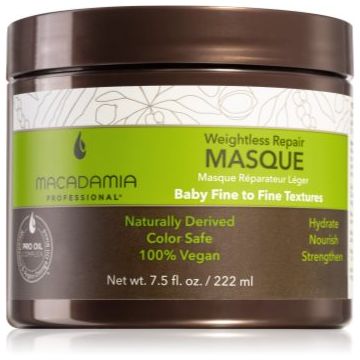 Macadamia Natural Oil Weightless Repair masca regeneratoare pentru toate tipurile de păr