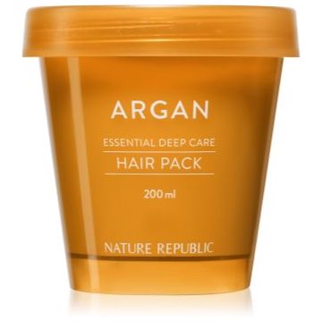 NATURE REPUBLIC Argan Essential Deep Care Hair Pack masca hranitoare pentru par deteriorat