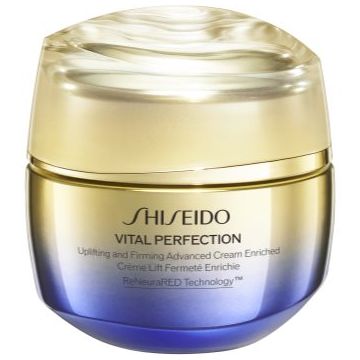 Shiseido Vital Perfection Uplifting & Firming Advanced Cream Enriched cremă pentru fermitate de zi și de noapte pentru tenul uscat