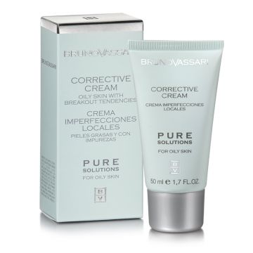 Tratament Localizat pentru Ten Gras/Uleios cu Imperfectiuni Bruno Vassari Corrective Cream Pure Solution 50ml