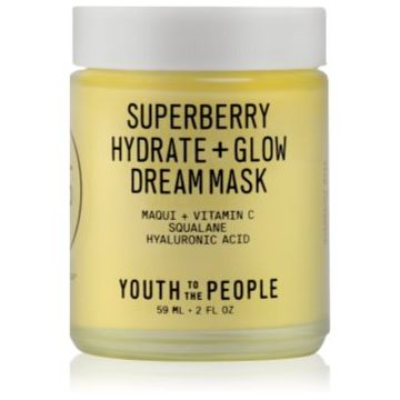 Youth To The People Superberry Hydrate + Glow Dream Mask masca pentru luminozitate si hidratare