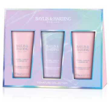 Baylis & Harding Jojoba, Vanilla & Almond Oil set cadou de maini cu ulei de migdale
