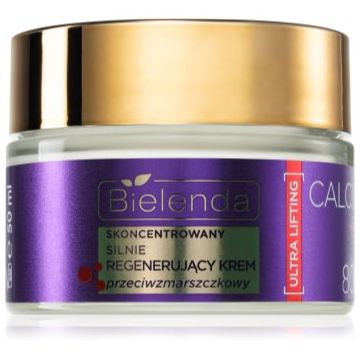 Bielenda Calcium + Q10 Concentrated, strongly regenerating anti-wrinkle cream for day 80+ crema de zi pentru contur si fermitate