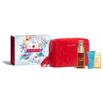 Clarins Double Serum Light Collection set cadou pentru hidratare si fermitate
