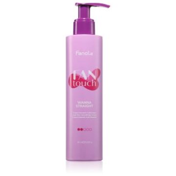 Fanola FAN touch Wanna Straight cremă pentru netezirea părului anti-electrizare