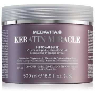 Medavita Keratin Miracle Sleek Hair Mask masca hidratanta pentru netezire