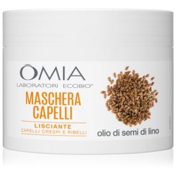 Omia Laboratories Olio di Semi di Lino masca hrănitoare pentru păr gros și indisciplinat