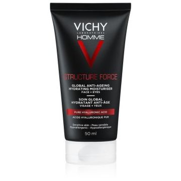 Vichy Homme Structure Force crema fermitate anti-rid cu acid hialuronic