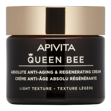 Crema de fata anti-age, regeneratoare cu textura lejera Queen Bee, 50 ml, Apivita