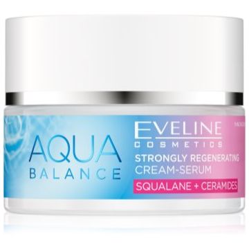 Eveline Cosmetics Aqua Balance Squalane + Ceramides crema Intensiv Regeneratoare cu efect de hidratare