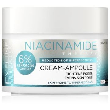 Eveline Cosmetics Cream-Ampoule Niacinamide cremă hidratantă impotriva imperfectiunilor pielii