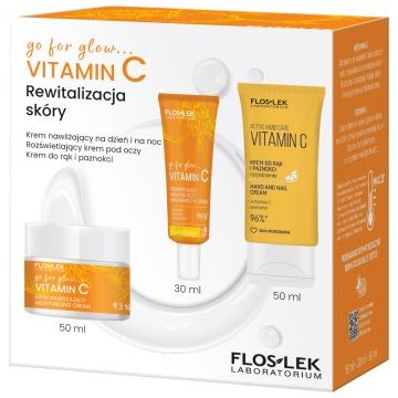FlosLek Laboratorium Go For Glow Vitamin C set cadou cu efect revitalizant