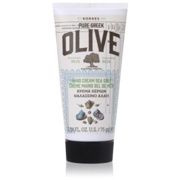 Korres Pure Greek Olive & Sea Salt crema de maini hidratanta cu sare de mare Korres Pure Greek Olive & Sea Salt crema de maini hidratanta cu sare de mare