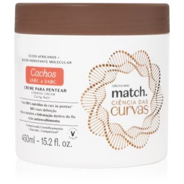oBoticário Match. Science of Curves ingrijire leave-in pentru par usor de pieptanat