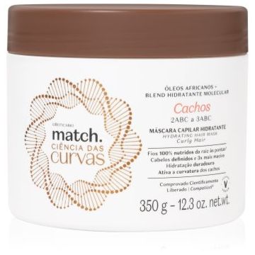 oBoticário Match. Science of Curves masca hidratanta pentru par ondulat si cret