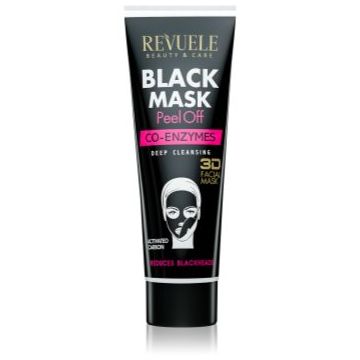 Revuele Black Mask Peel Off Co-Enzymes mască exfoliantă impotriva punctelor negre