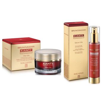 Set anti-imbatranire Bruno Vassari: Vita Vite Kianty 50ml + Serum Vite 50ml