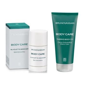 Set anticelulitic: Stick Anticelulitic Bruno Vassari Silhouette Designer75ml +Thermo Body Fit200ml