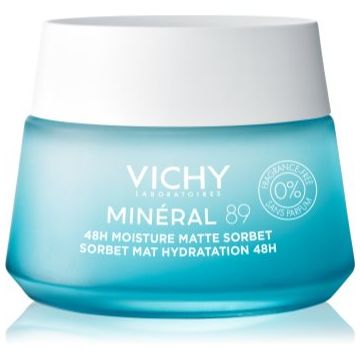 Vichy Minéral 89 Moisture Matte Sorbet cremă sorbet pentru ten gras și mixt