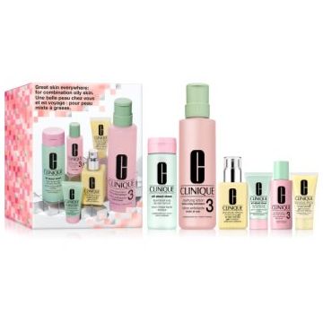 Clinique Skincare Set 3-Step Skincare Set For Oily Skin set cadou pentru ten gras