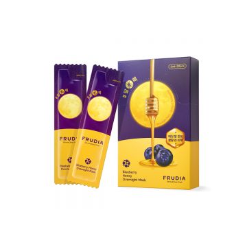 Masca de fata hidratanta cu extract de miere si afine, 20 bucati, Frudia